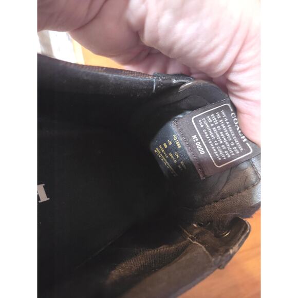 Coach Low Top Sneakers Womens Size 9 Espresso Brown Monogram Nice!!! - Picture 7 of 7